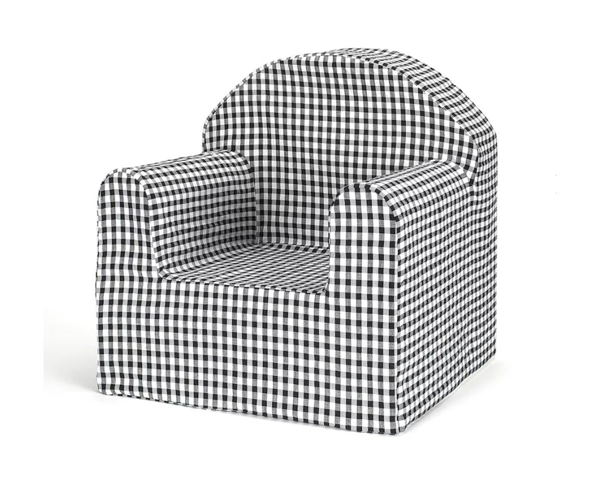 Poltroncina per Bambini Vichy Nero