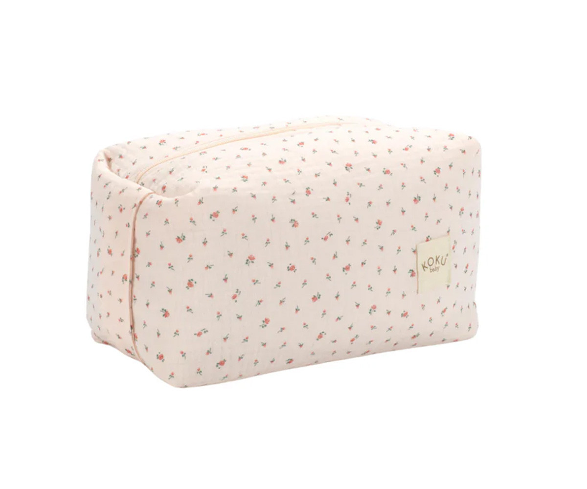 Neceser Stripe Flowers