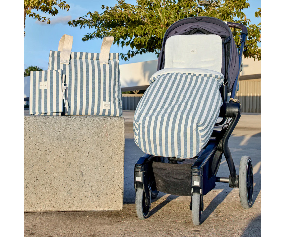 Sacco Passeggino Stripe Navy Blue