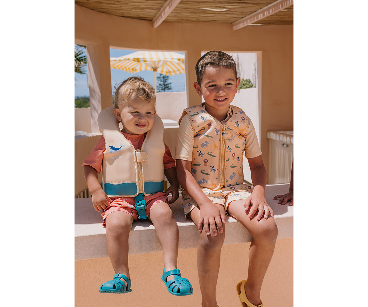 Chaleco Flotador Aprendizaje Whale Teal Talla 1-2