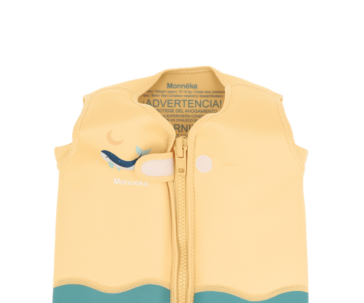 Chaleco Flotador Aprendizaje Whale Teal