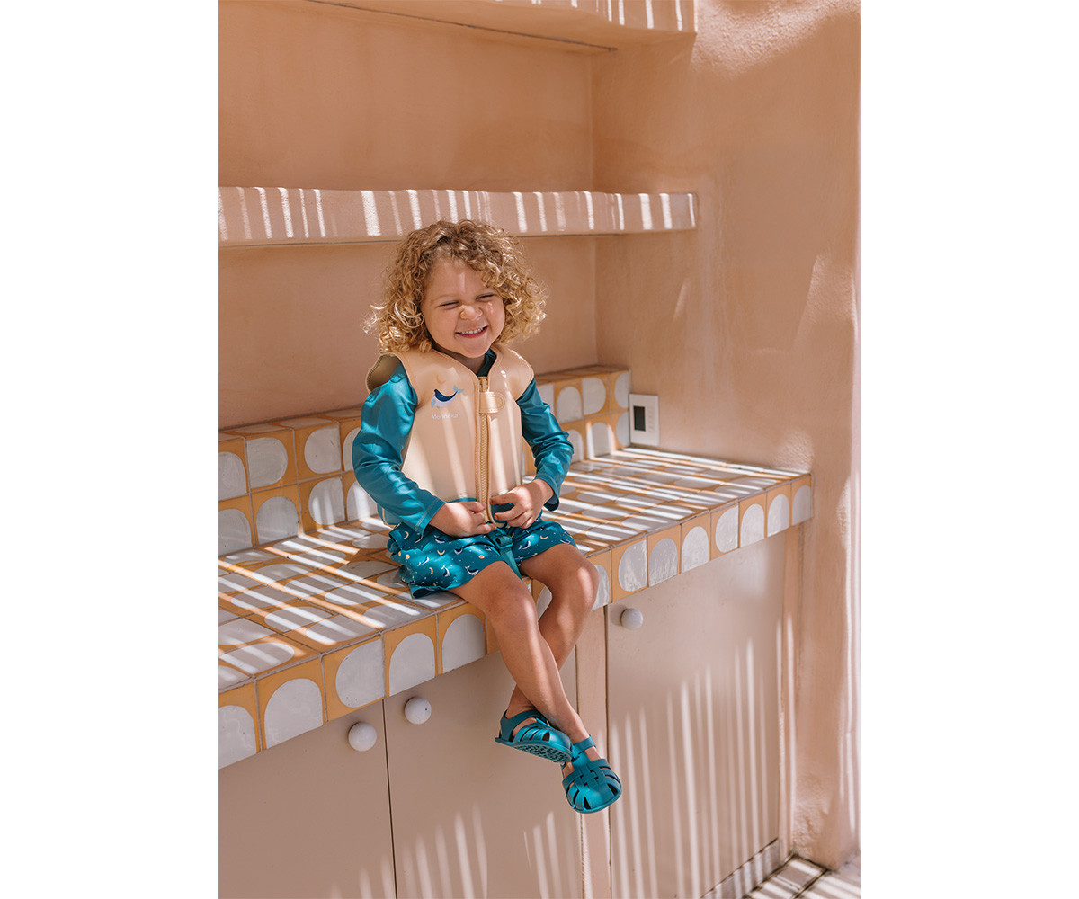 Chaleco Flotador Aprendizaje Whale Teal