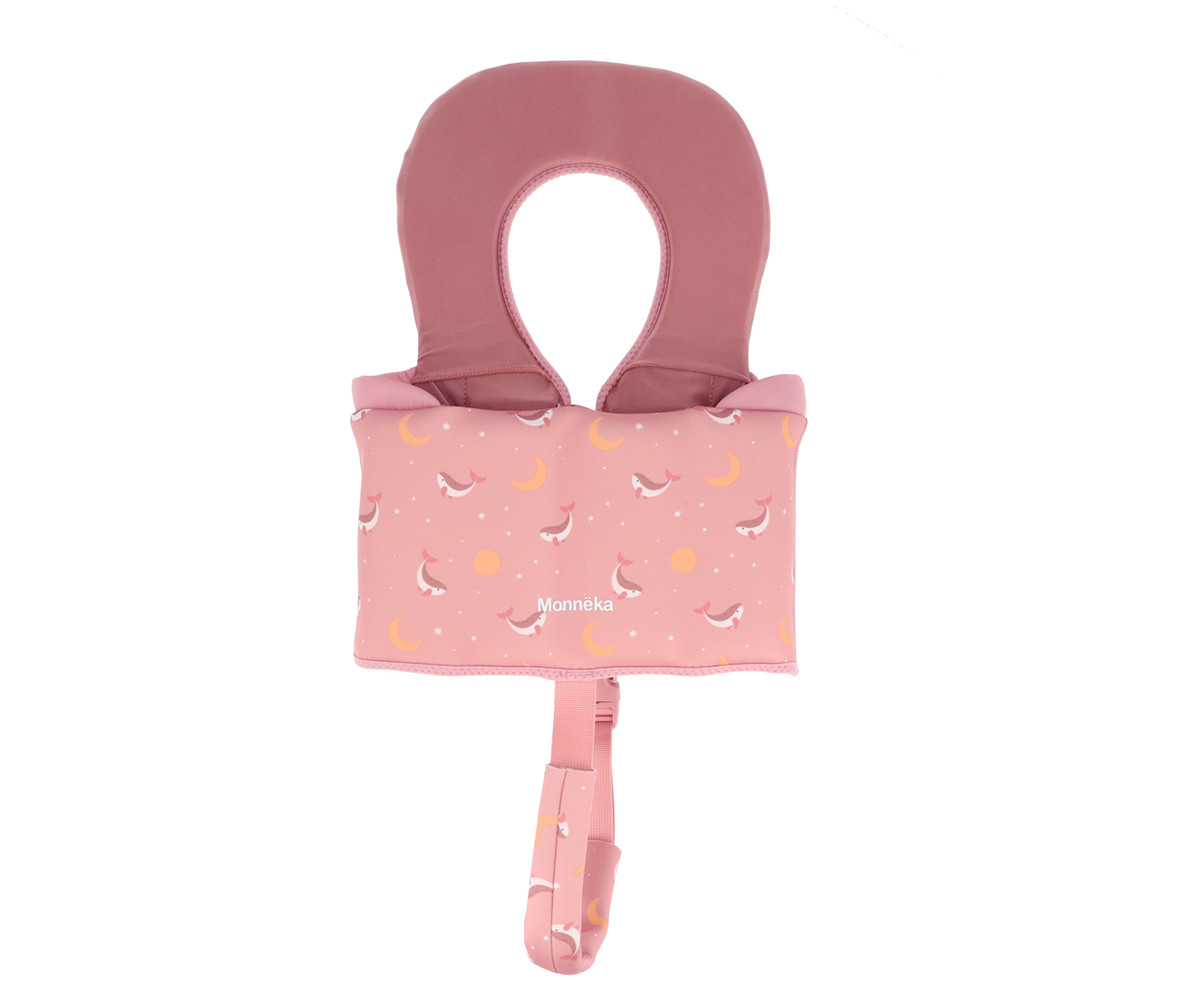 Chaleco Flotador Aprendizaje Whale Pink Talla 1-2 años