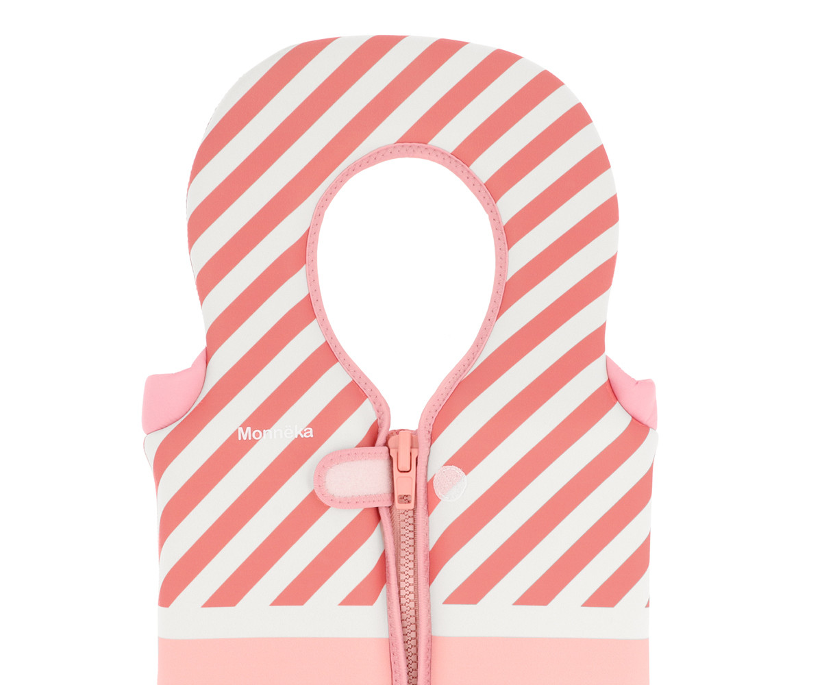 Chaleco Flotador Aprendizaje Stripes Bloom & Blush Talla 1-2 años