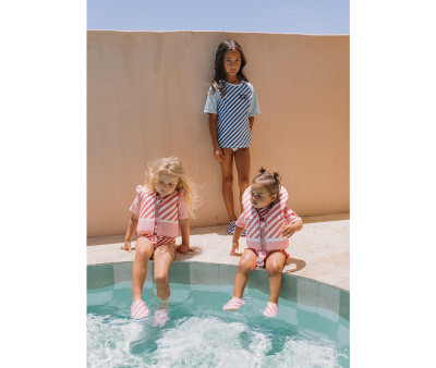 Chaleco Flotador Aprendizaje Stripes Bloom & Blush Talla 1-2 años