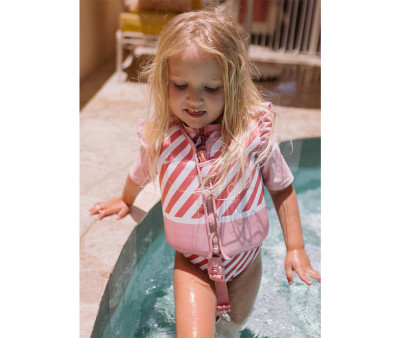 Chaleco Flotador Aprendizaje Stripes Bloom & Blush
