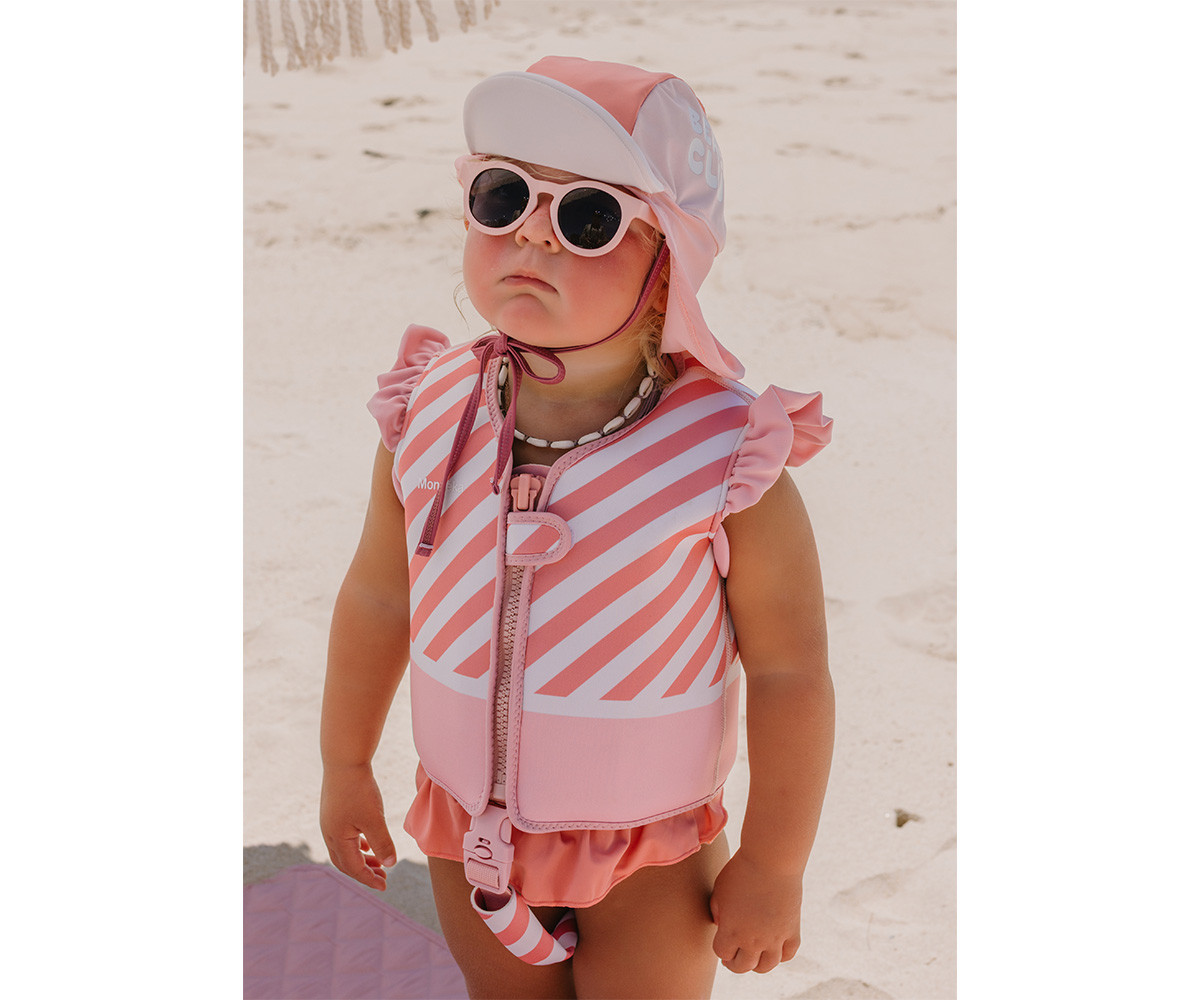 Chaleco Flotador Aprendizaje Stripes Bloom & Blush