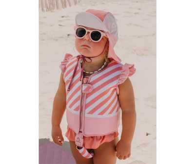 Chaleco Flotador Aprendizaje Stripes Bloom & Blush