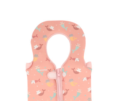 Chaleco Flotador Aprendizaje Mermaid Cats Talla 1-2 años