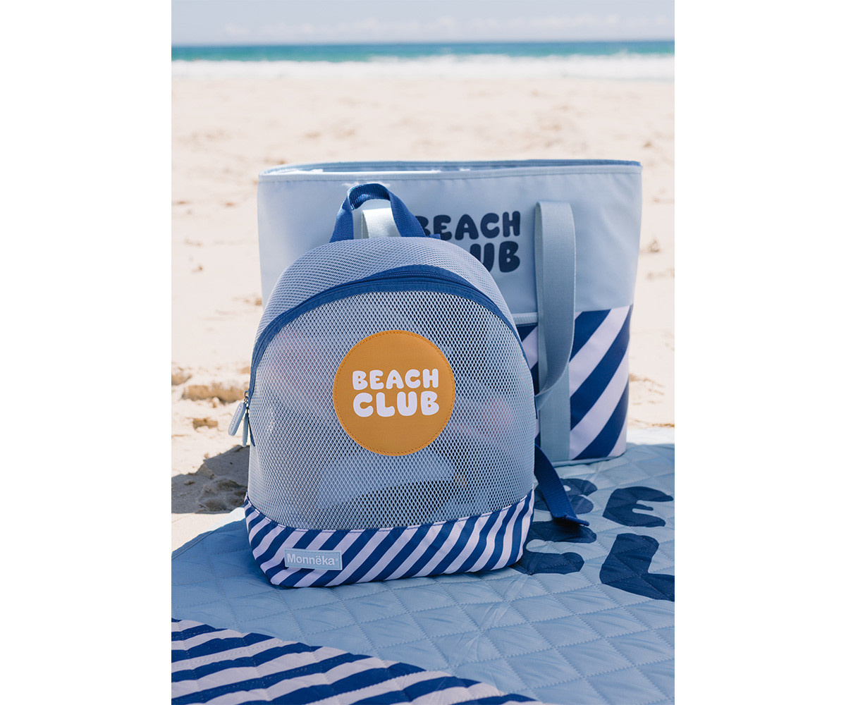 Sand Free Beach Backpack Stripes Blues & Beyond