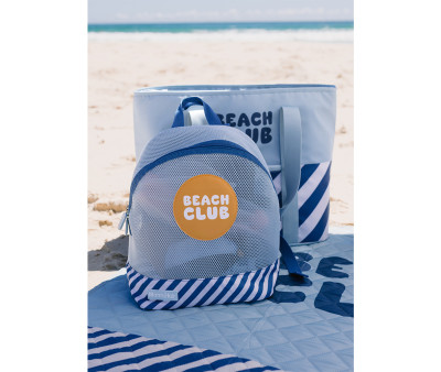 Sand Free Beach Backpack Stripes Blues & Beyond