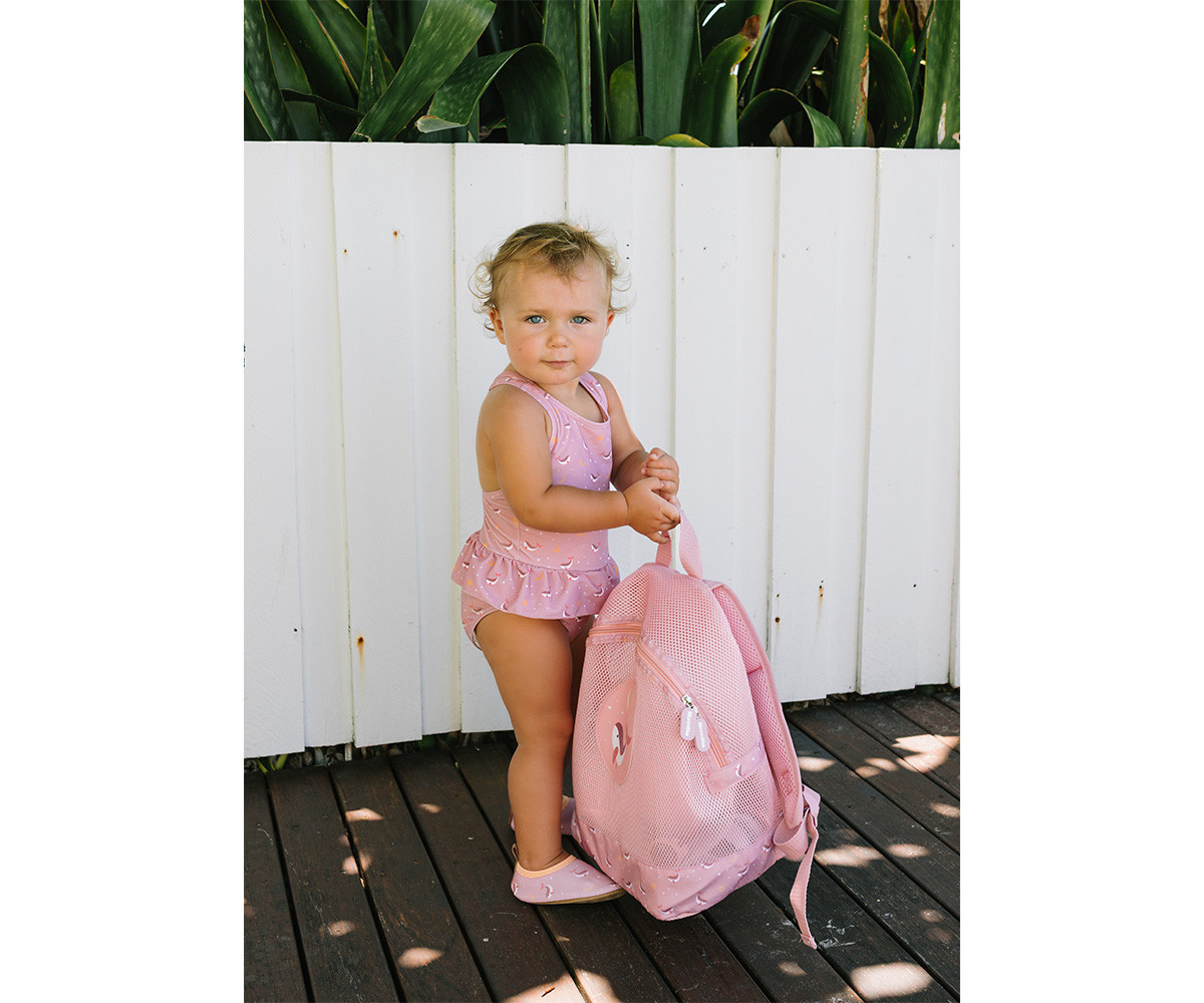 Sand Free Beach Backpack Whale Pink