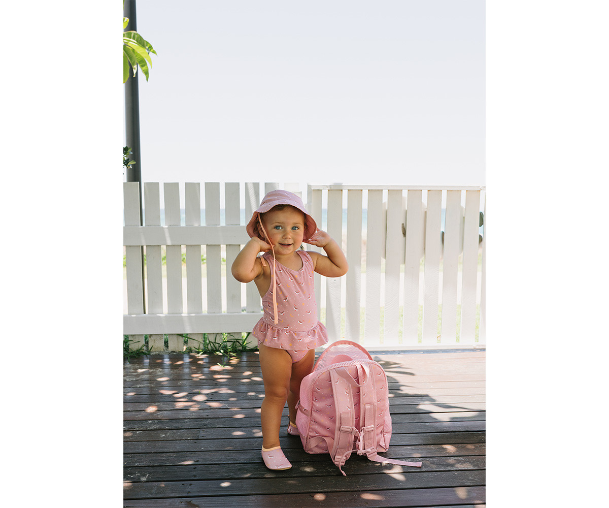 Sand Free Beach Backpack Whale Pink