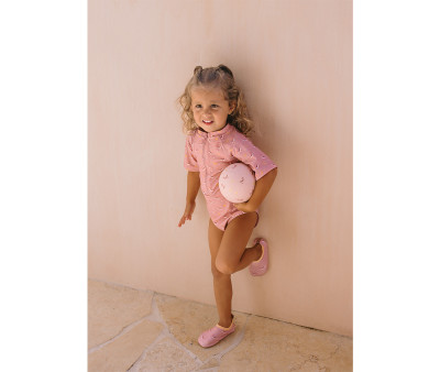 Bañador con Cremallera Whale Pink