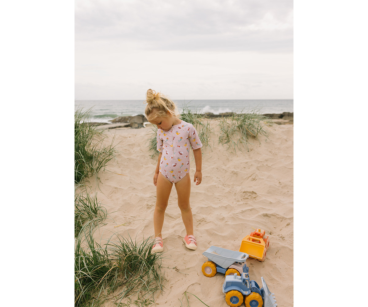 Bañador con Cremallera Mermaid Cats