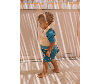 Costume Short Teal Whale