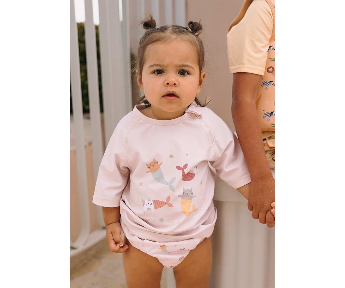 Camiseta de proteção solar Mermaid Cats