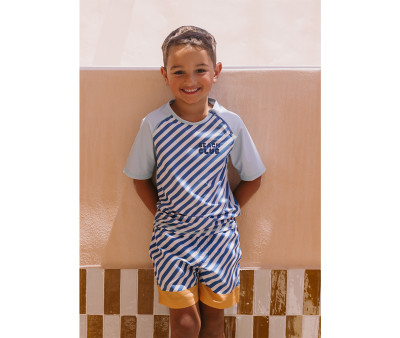 Camiseta de proteção solar Stripes Blues & Beyond