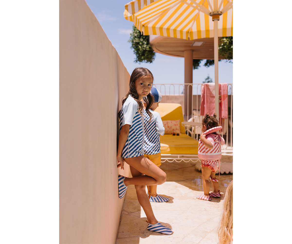 Camiseta de proteção solar Stripes Blues & Beyond