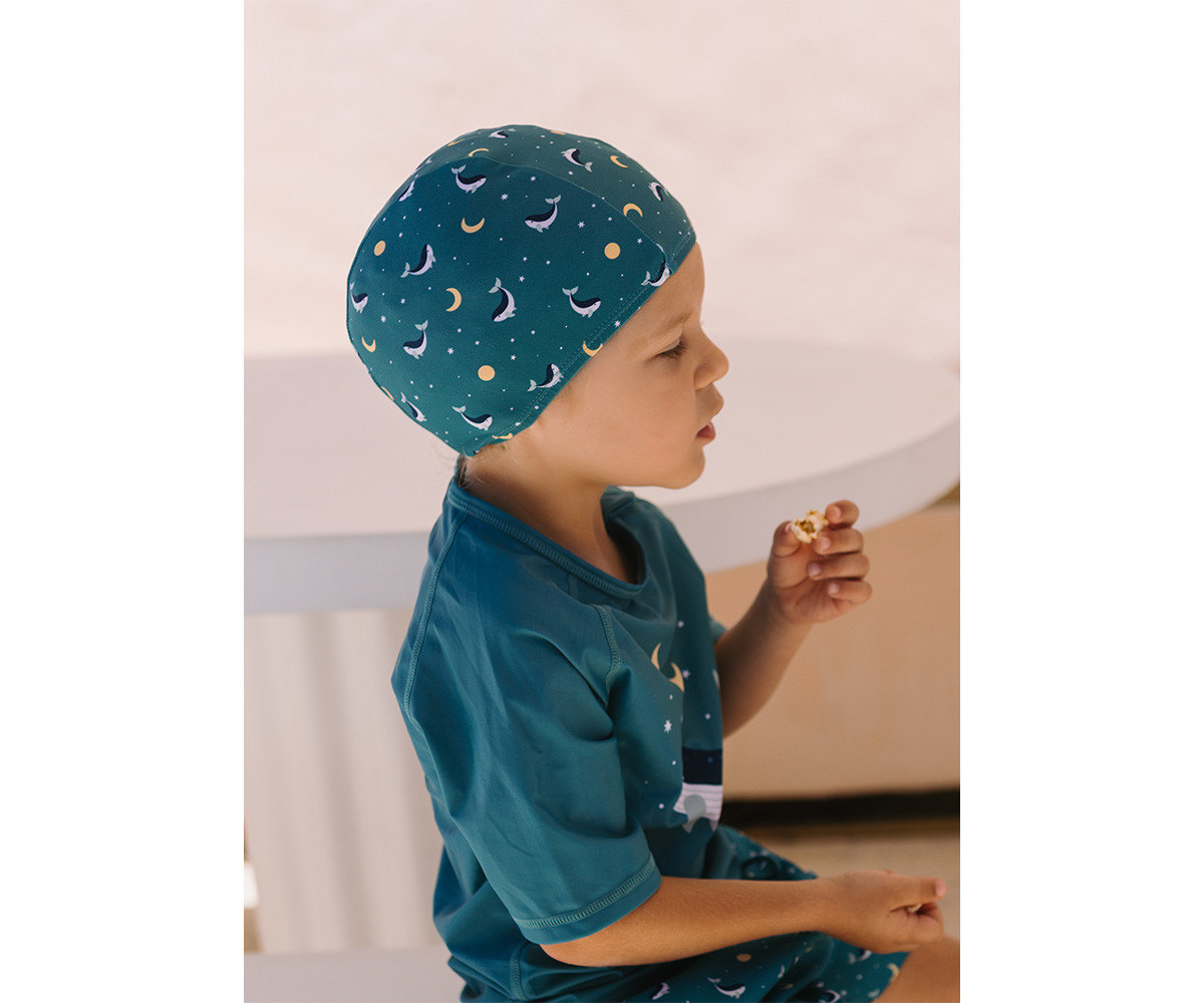 Camiseta de proteção solar Whale Teal