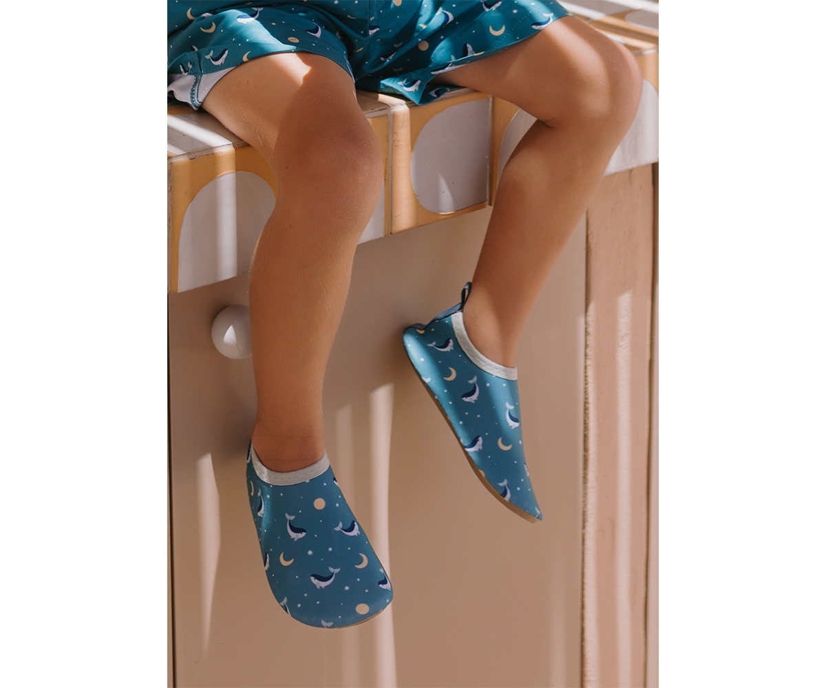 Sapatinhos de Praia  Monnëka Whale Teal