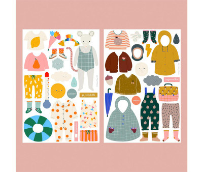 Set di Calamite Mi Vesto