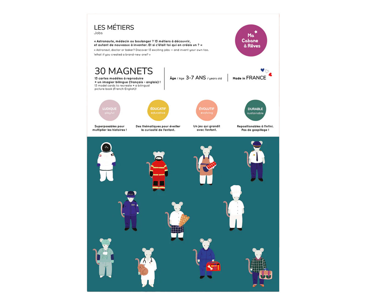 Set di Calamite Le Professioni