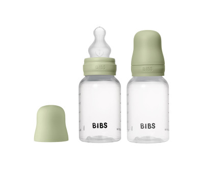 2 Biberon Plastica BIBS Silicone Sage 150ml