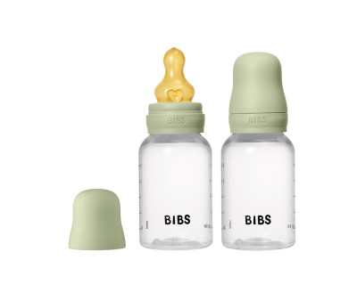 2 Biberon Plastica BIBS Lattice Sage 150ml