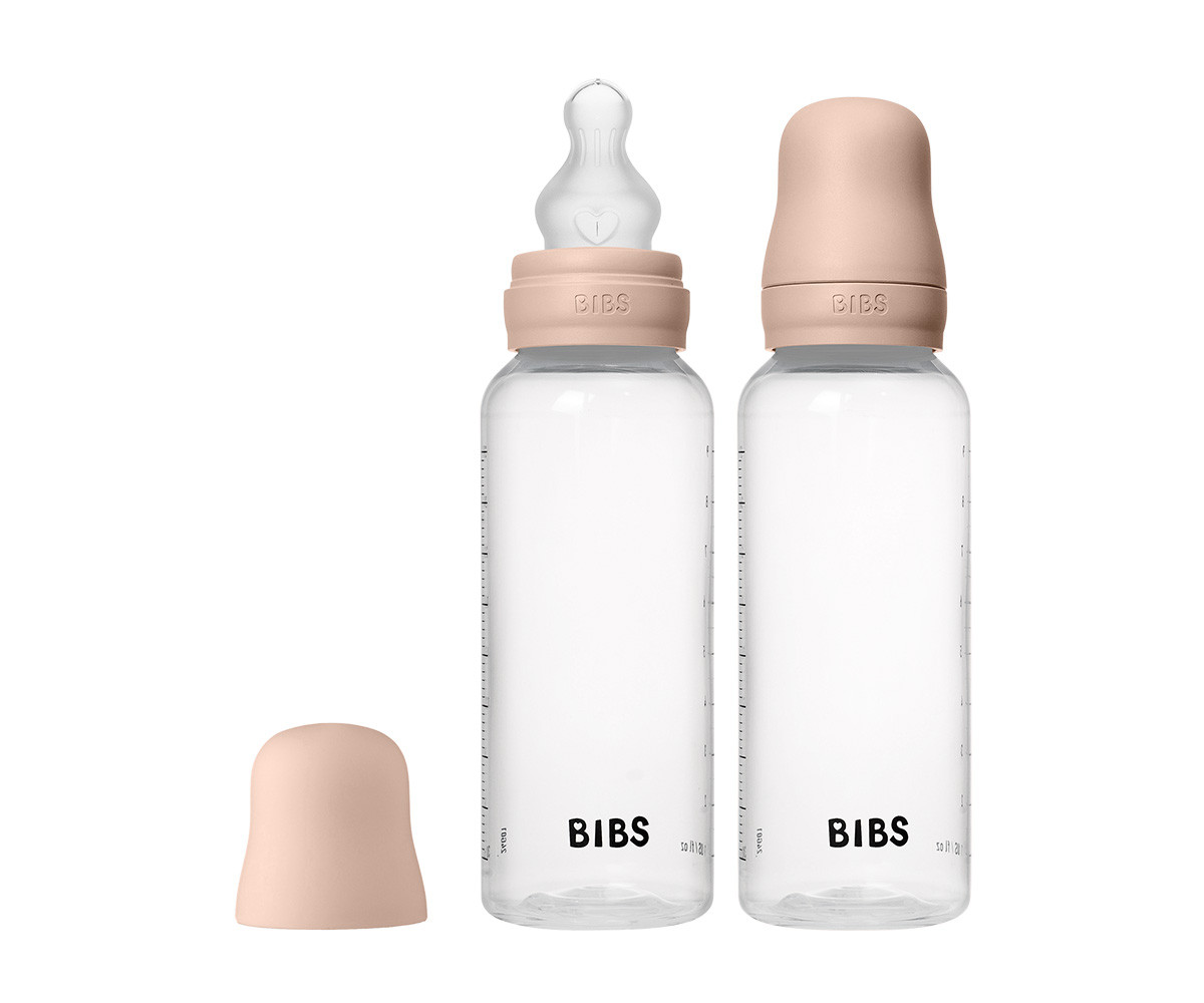 2 Biberones Plástico BIBS Silicona Blush 270 ml