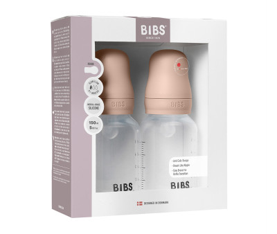 2 Biberones Plástico BIBS Silicona Blush 150 ml
