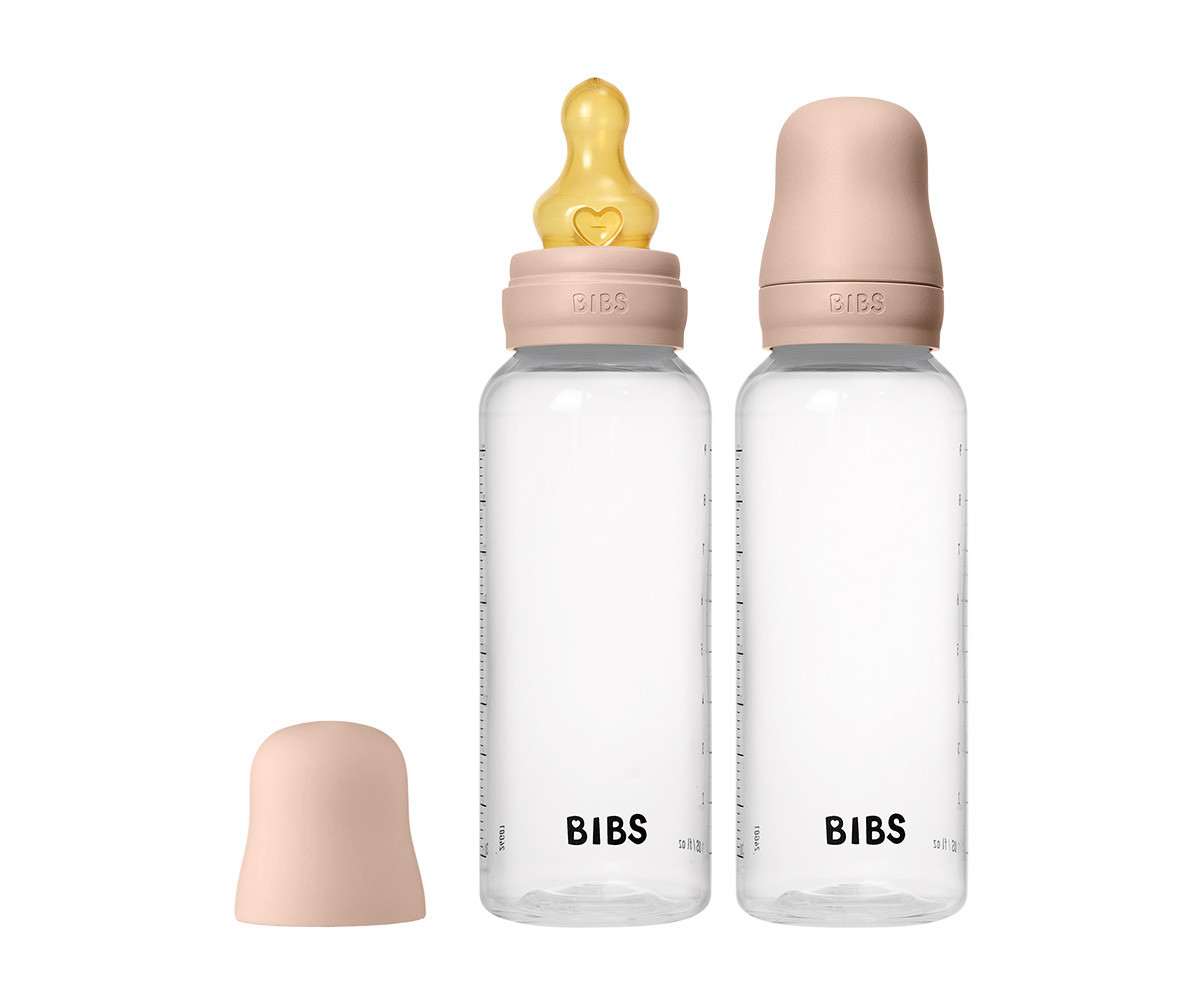 2 Biberones Plástico BIBS Látex Blush 270 ml