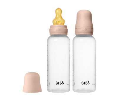 2 Biberones Plástico BIBS Látex Blush 270 ml