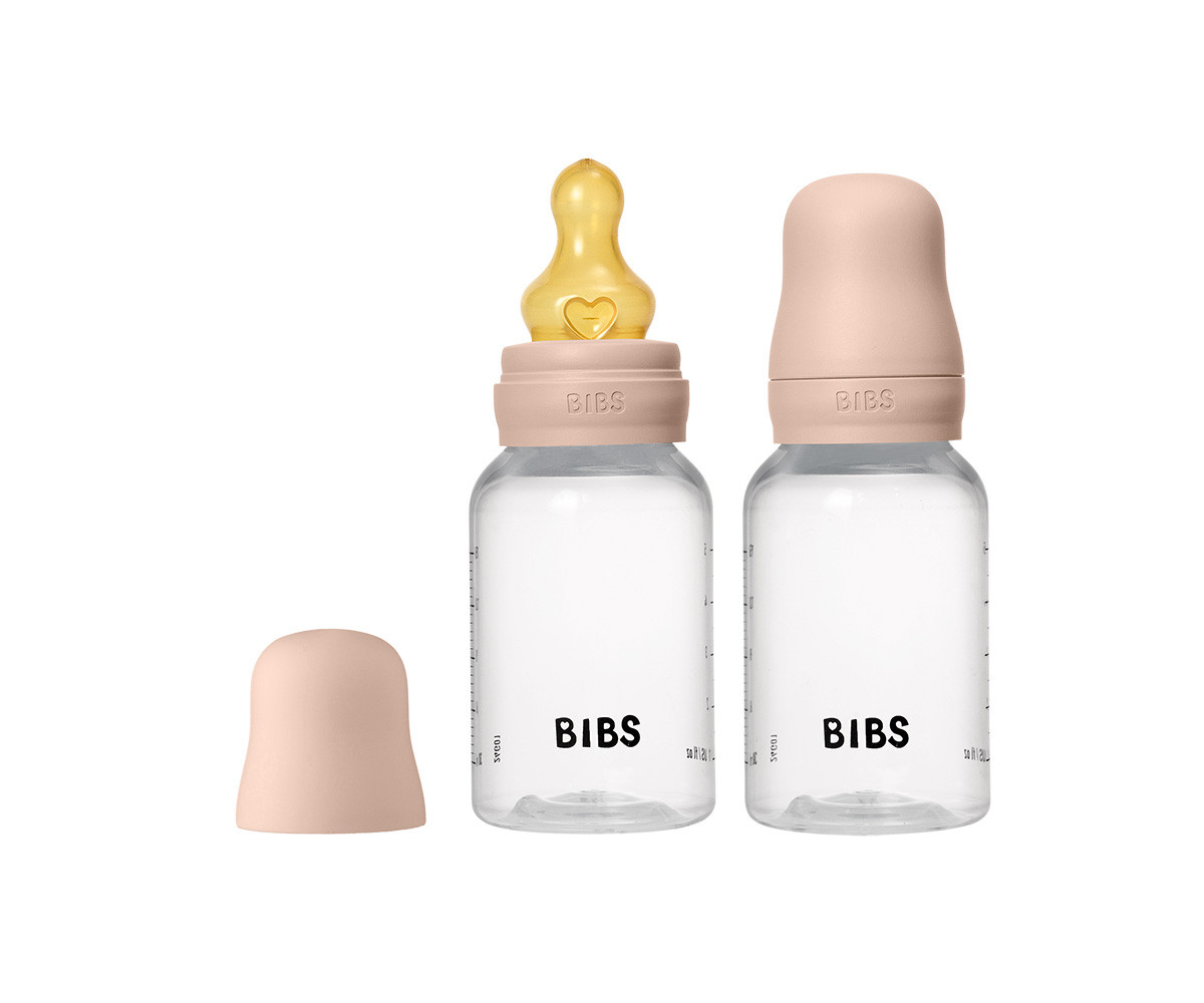 2 Biberones Plástico BIBS Látex Blush 150 ml