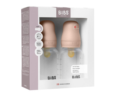 2 Biberones Plástico BIBS Látex Blush 150 ml