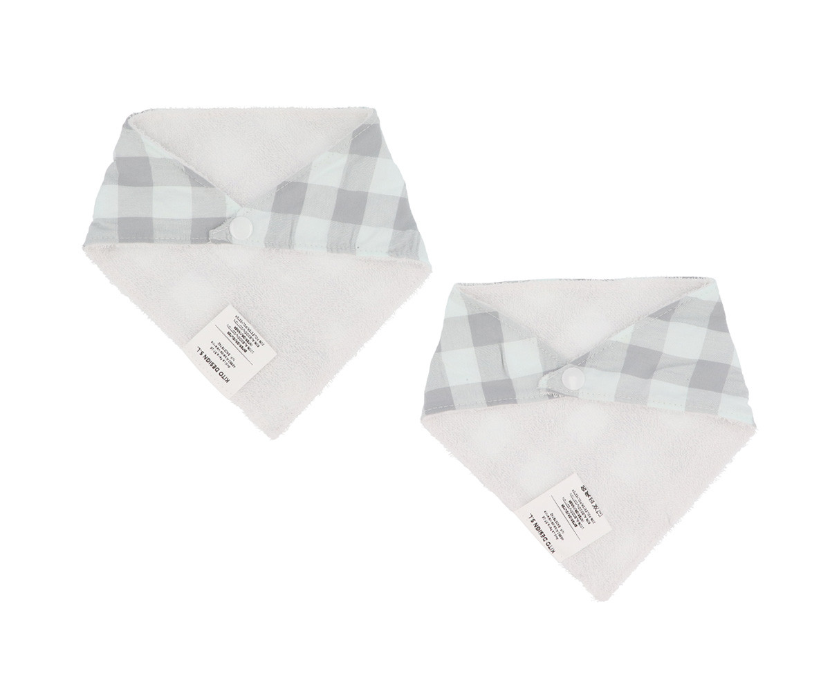 2 Bandane Vichy Grey