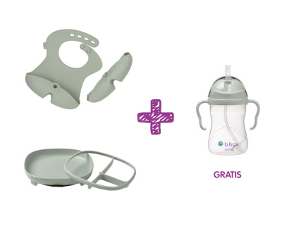 PROMO Piatto e Bavaglio Silicone + Tazza Sage