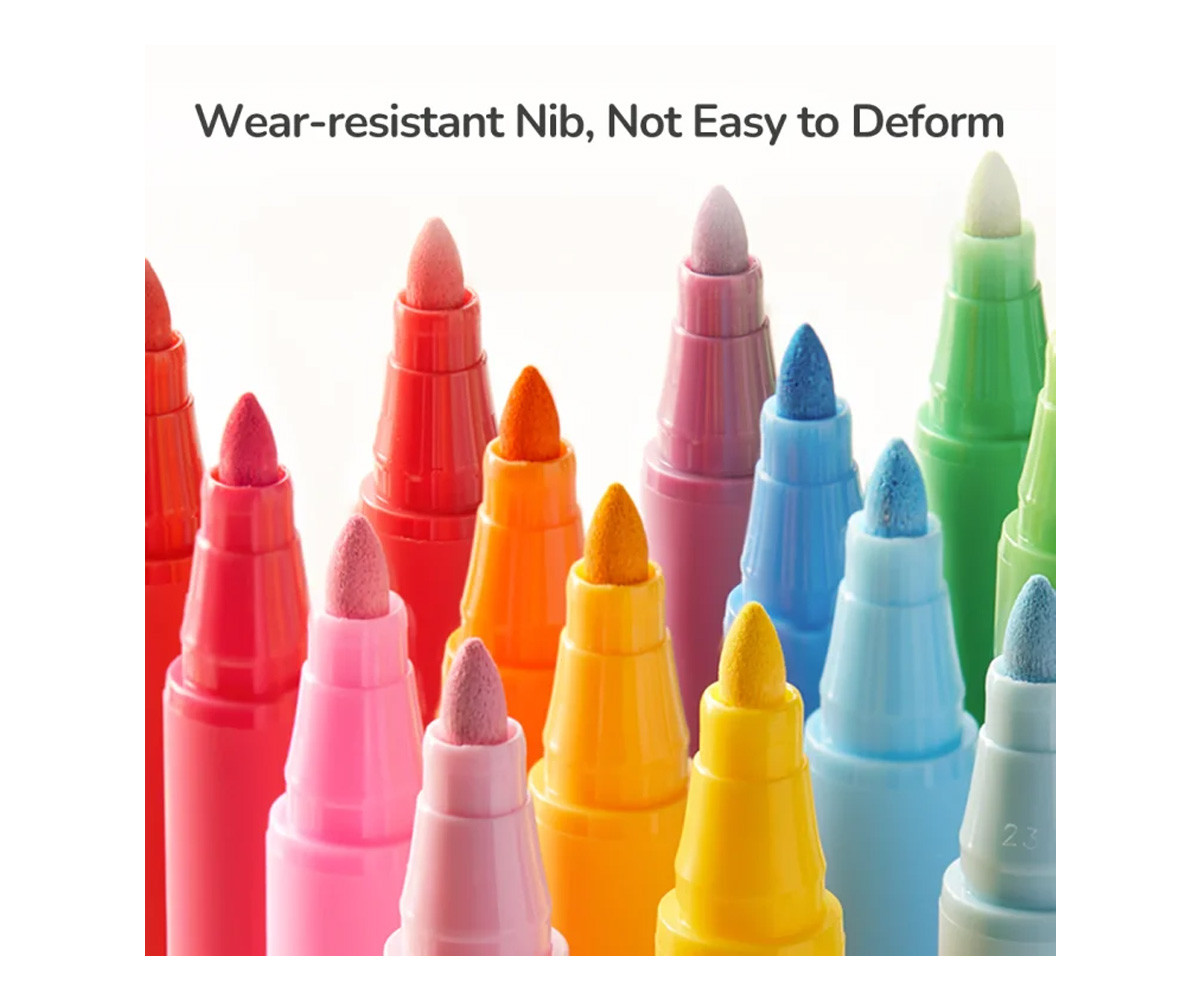 Étui de 36 Feutres Acryliques avec Pointe Arrondie