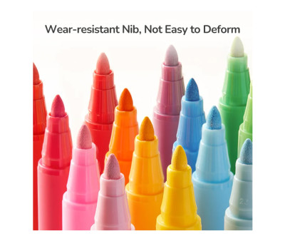 Étui de 36 Feutres Acryliques avec Pointe Arrondie