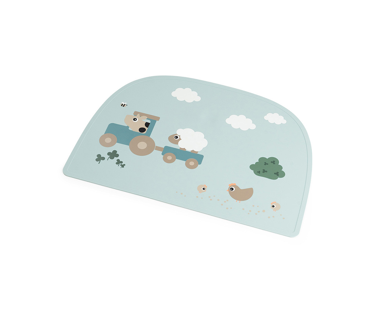 Salvamantel de Silicona Tiny Farm Blue