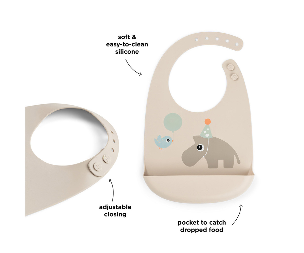 Babero de Silicona Celebration Sand