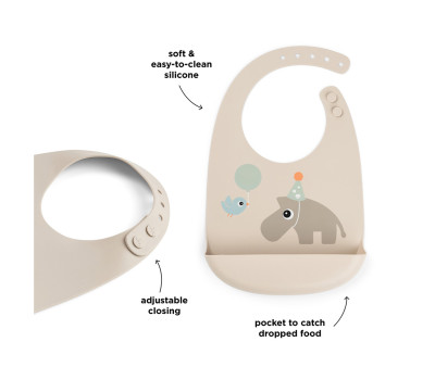 Babero de Silicona Celebration Sand