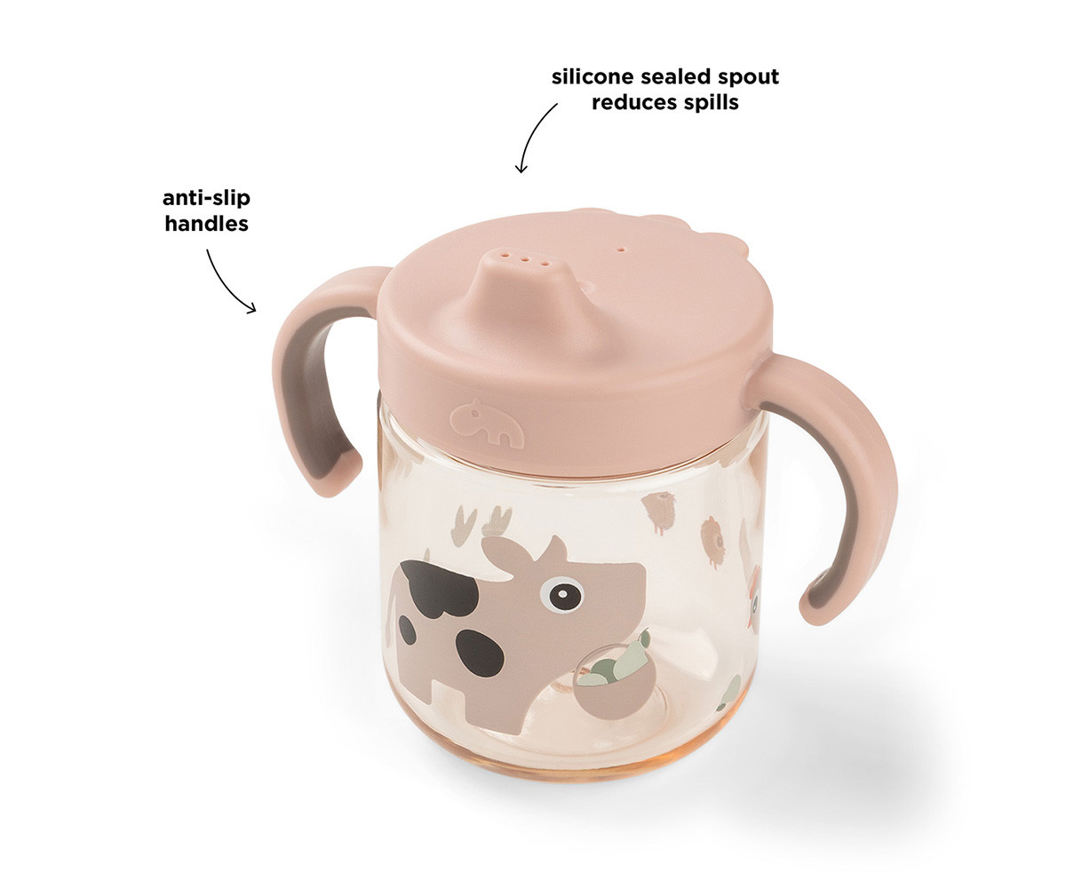 Taza de Aprendizaje Tritán Tiny Farm Powder