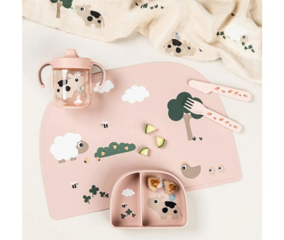 Taza de Aprendizaje Tritán Tiny Farm Powder