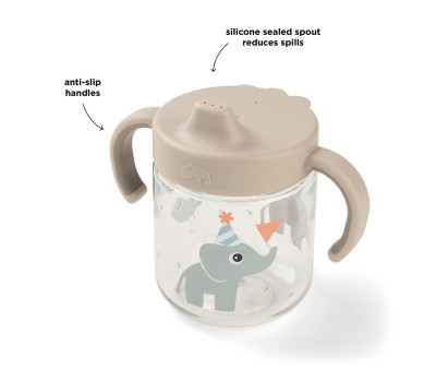 Taza de Aprendizaje Tritán Celebration Sand