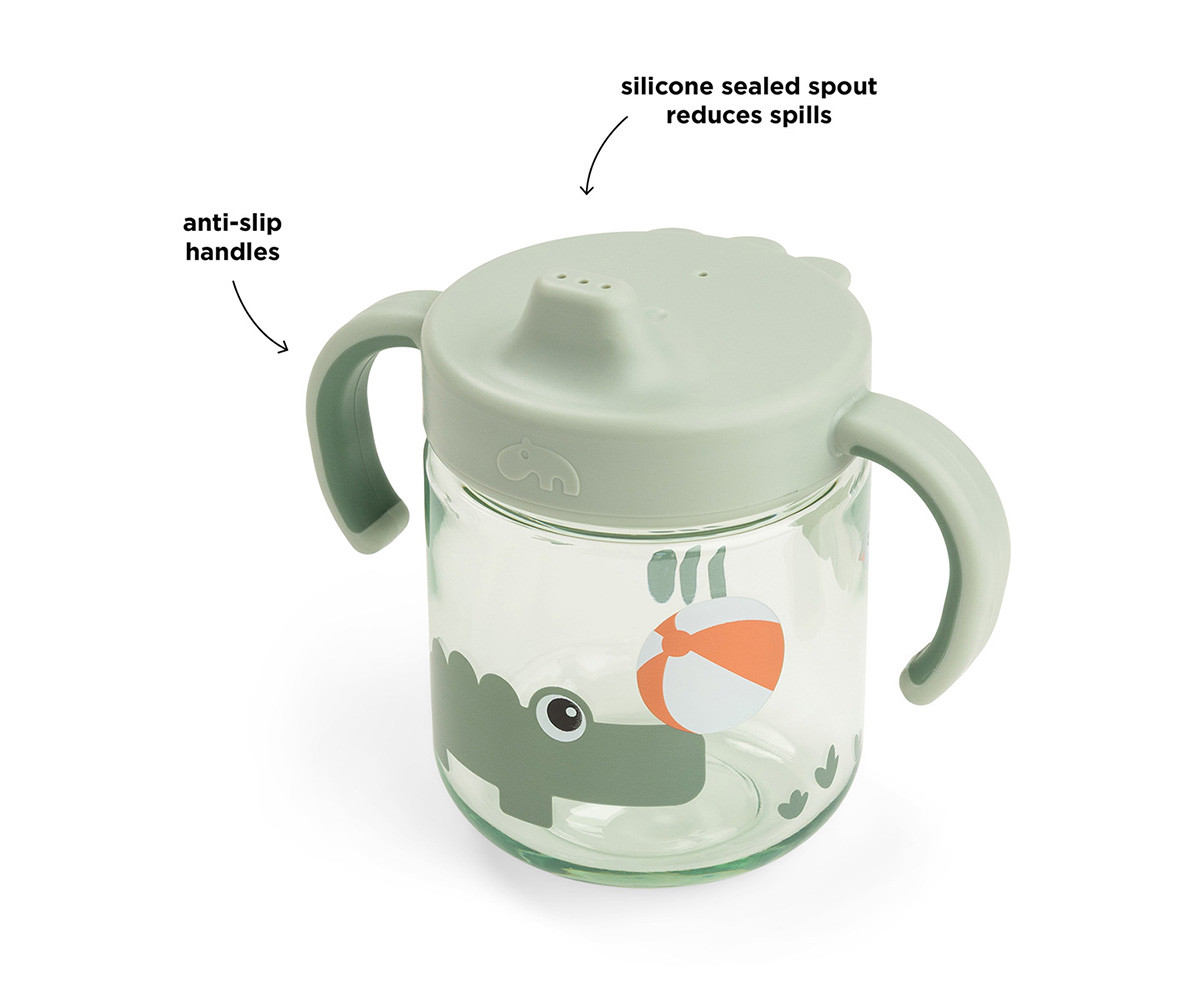 Taza de Aprendizaje Tritán Playground Green