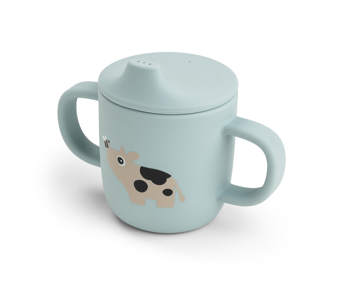 Taza de Aprendizaje Tiny Farm Blue