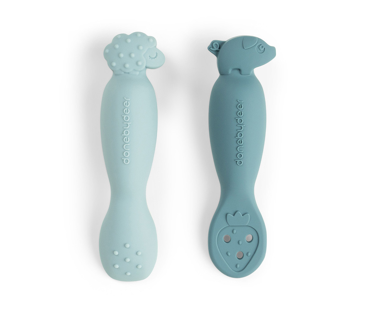 Set de Cucharas de Aprendizaje Tiny Farm Blue