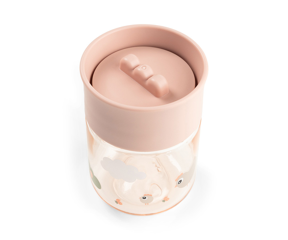 Vaso Antiderrame 360° Tiny Farm Powder