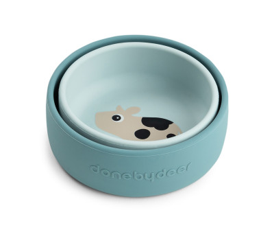 Set 2 Bol de Silicona Dotti Blue